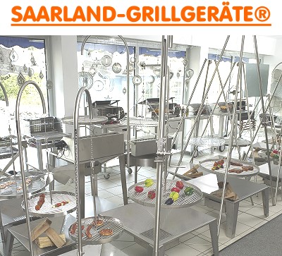 hier geht es zu den Saarland Grillger�ten :Backen - Grillen - R�uchern - Barbecuegrillen - Gasgrillen - Schwenken